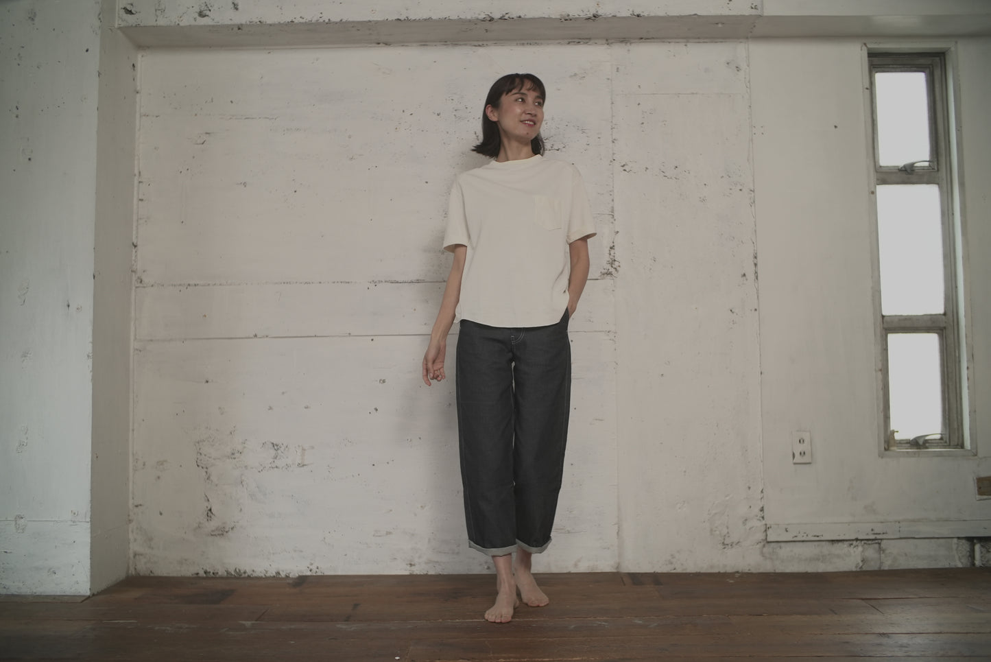 SHORT-SLEEB TEE paper100%