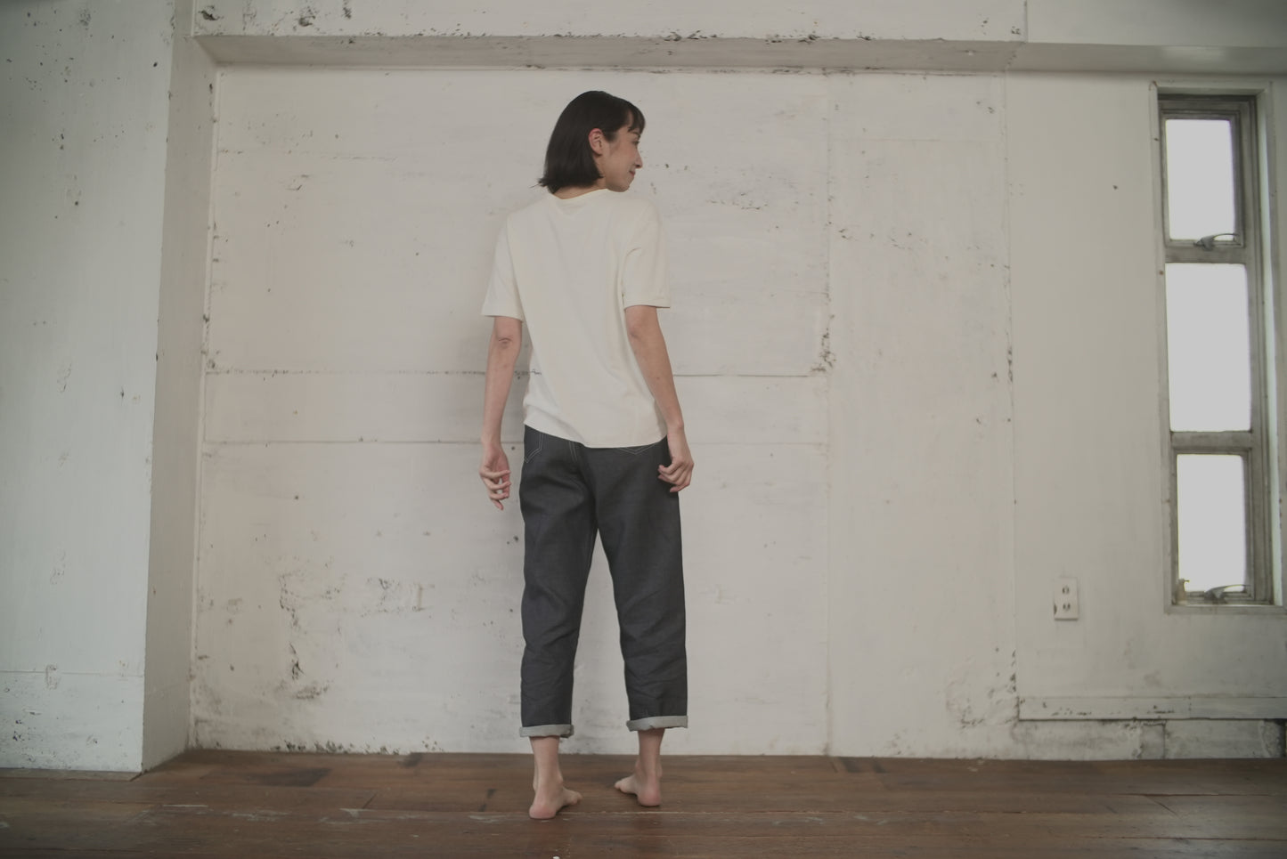 SHORT-SLEEB TEE paper100%