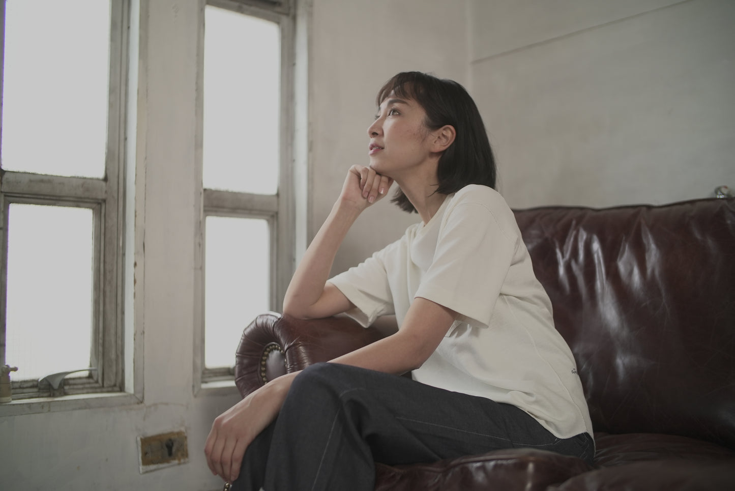 SHORT-SLEEB TEE paper100%