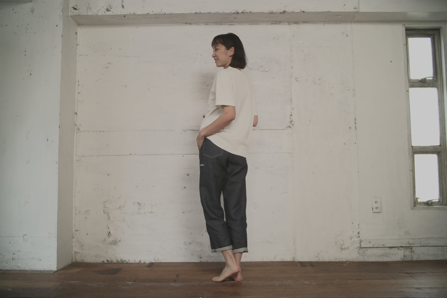 SHORT-SLEEB TEE paper100%