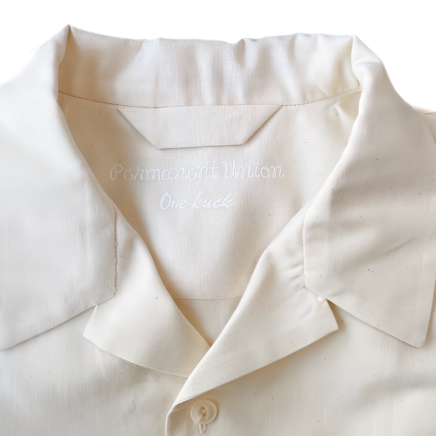 〈PermanentUnion×Pepar〉SHORT-SLEEB OPEN COLLAR SHIRT