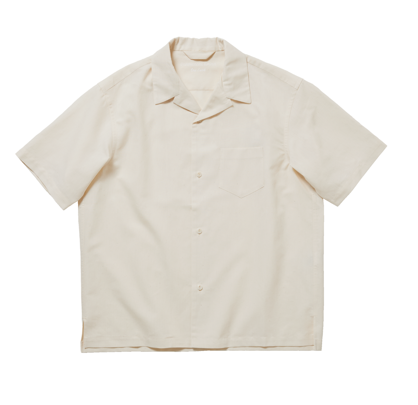 〈PermanentUnion×Pepar〉SHORT-SLEEB OPEN COLLAR SHIRT