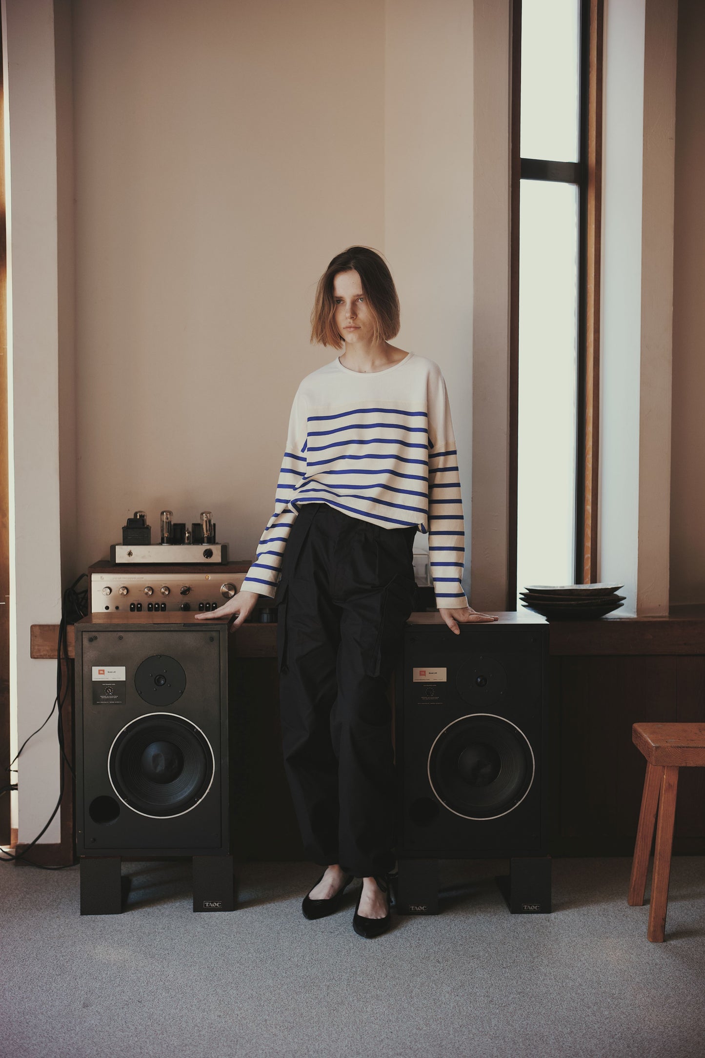 STRIPED LONG-SLEEVED TEE