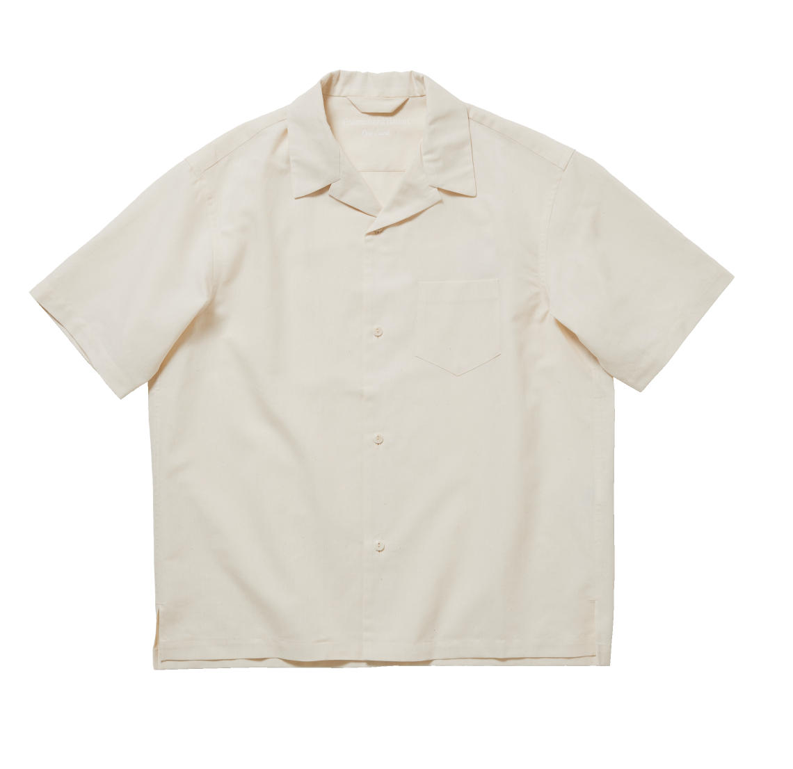 〈PermanentUnion×Pepar〉SHORT-SLEEB OPEN COLLAR SHIRT