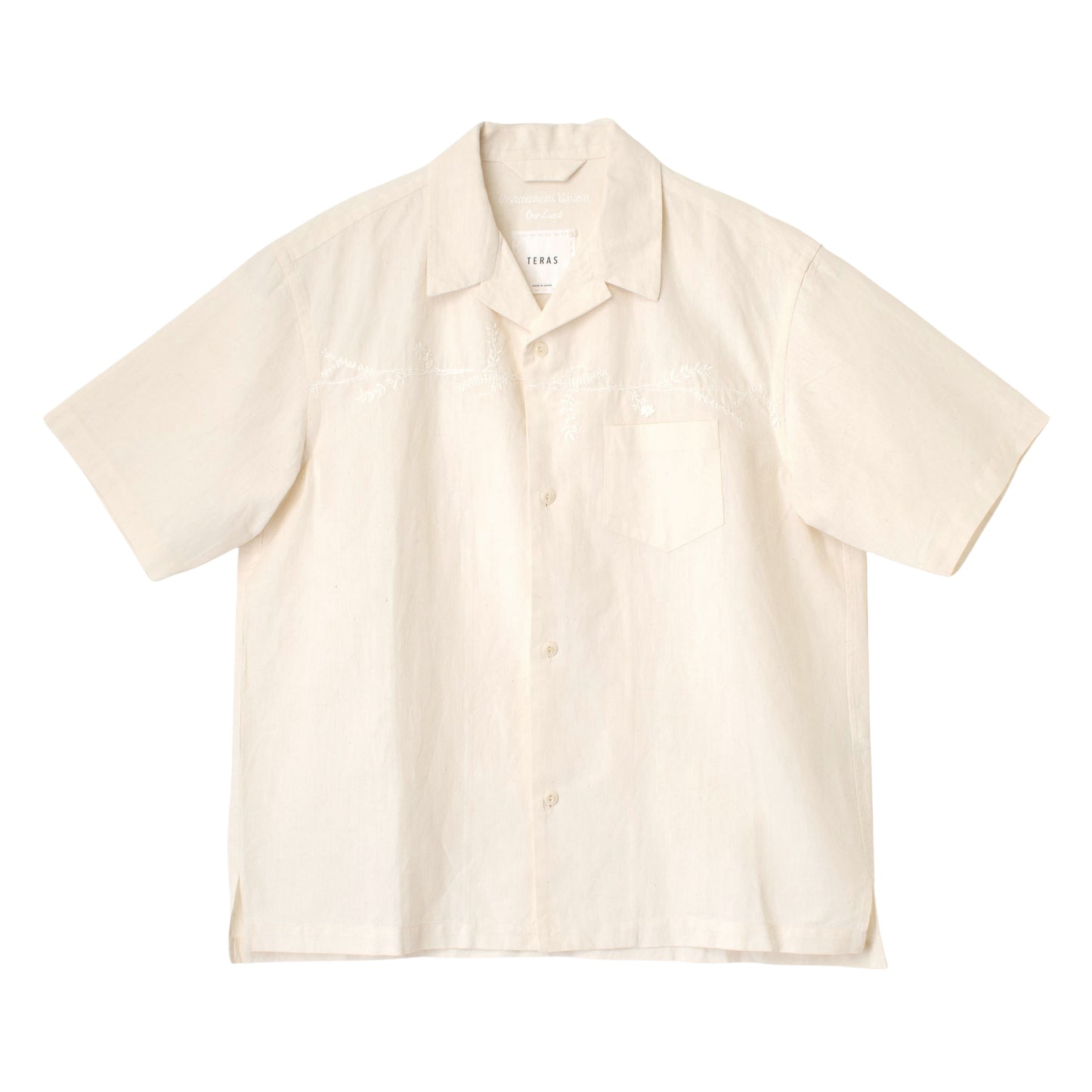 〈TERAS×Pepar〉SHORT-SLEEB OPEN COLLAR SHIRT~ボタニカル~