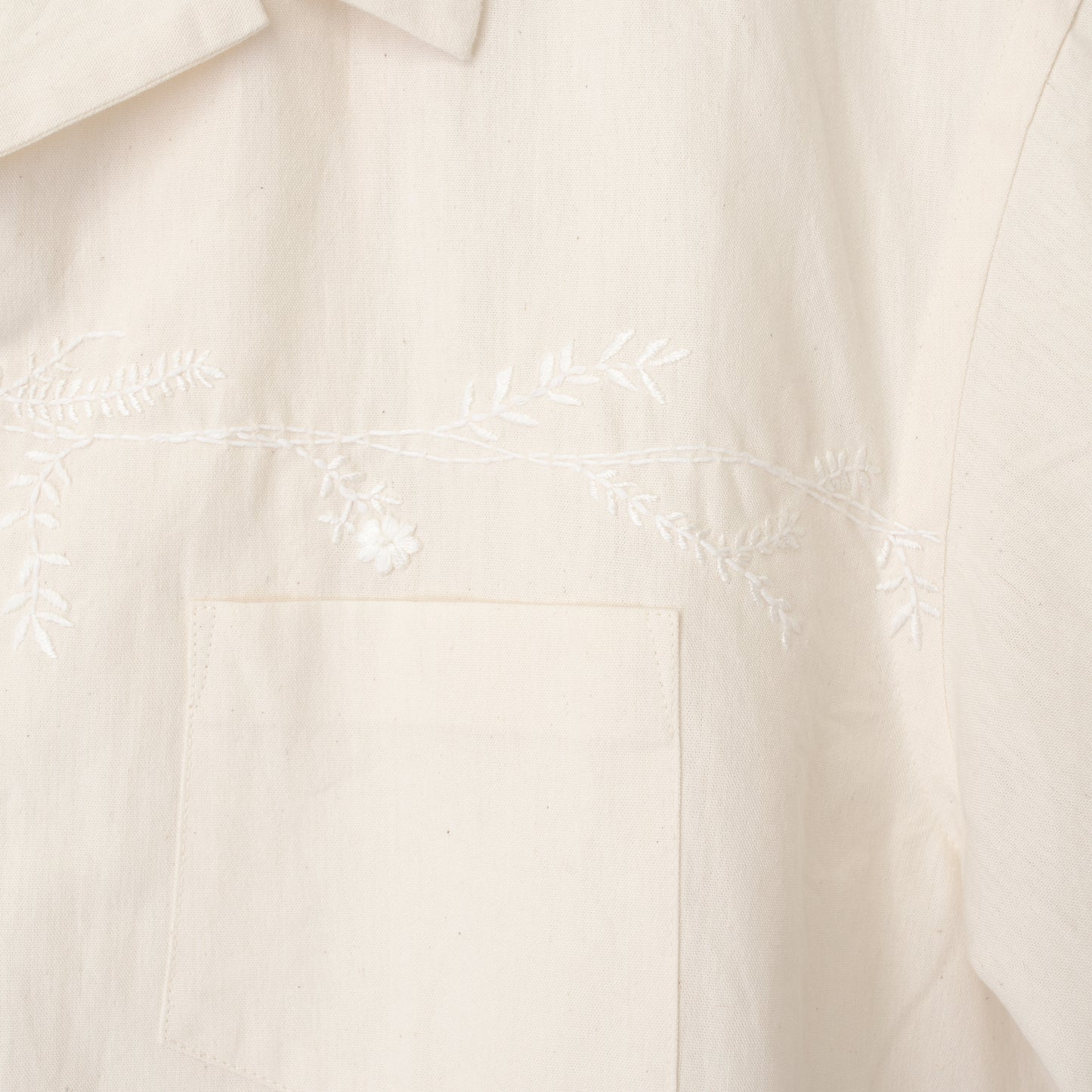 〈TERAS×Pepar〉SHORT-SLEEB OPEN COLLAR SHIRT~ボタニカル~