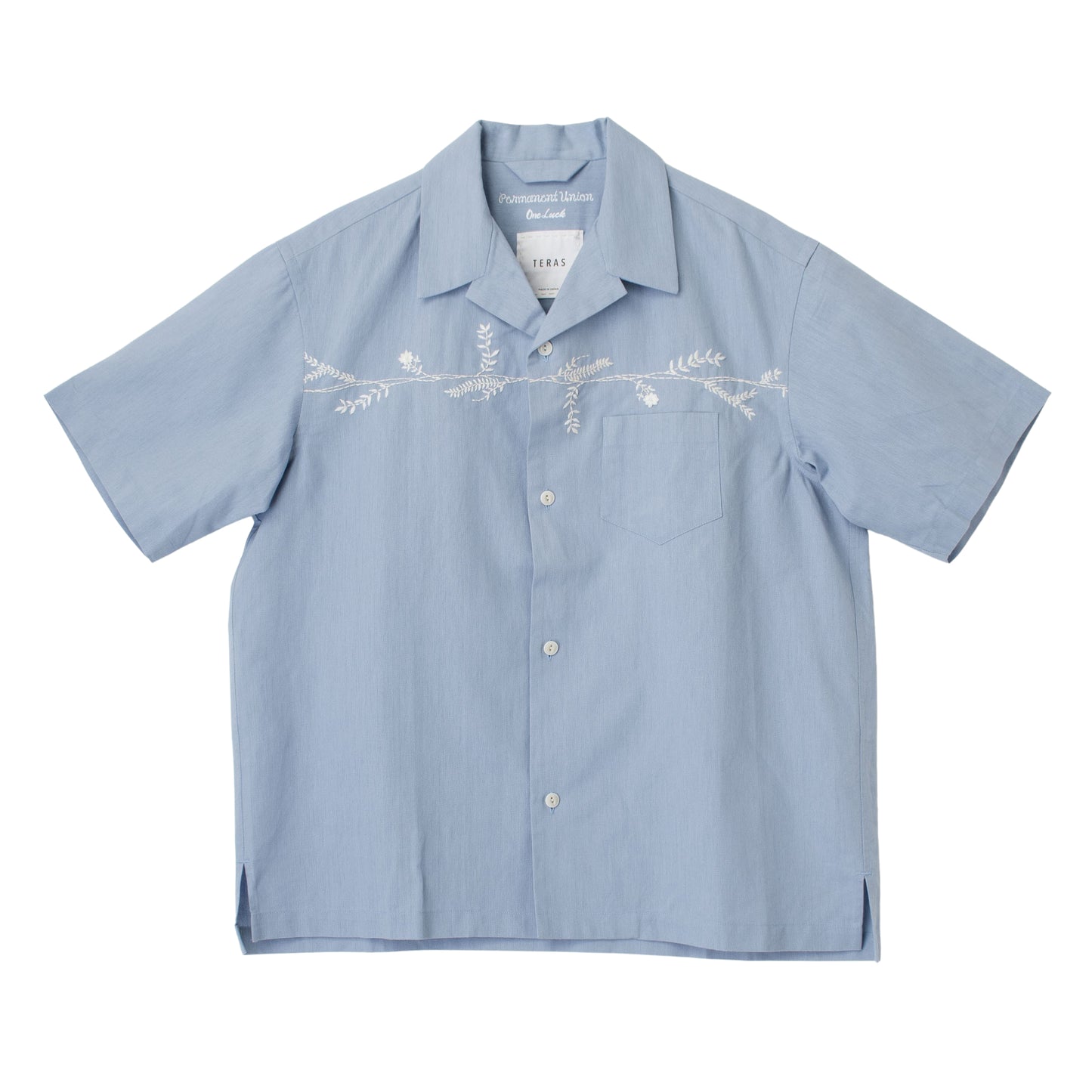 〈TERAS×Pepar〉SHORT-SLEEB OPEN COLLAR SHIRT~ボタニカル~