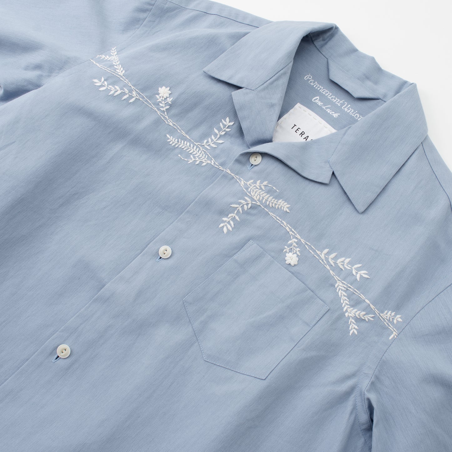 〈TERAS×Pepar〉SHORT-SLEEB OPEN COLLAR SHIRT~ボタニカル~