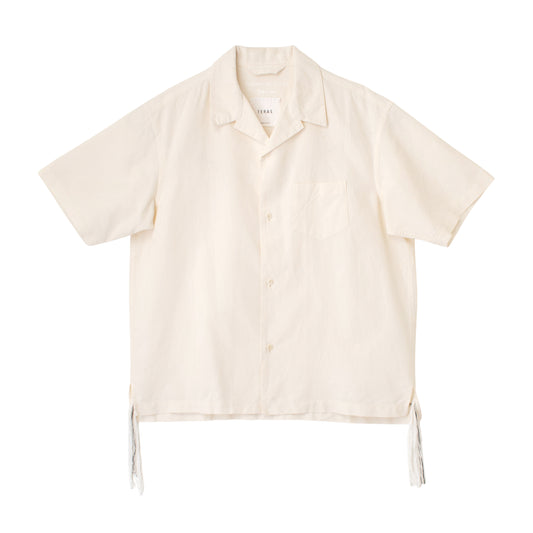 〈TERAS×Pepar〉SHORT-SLEEB OPEN COLLAR SHIRT ~Wave~