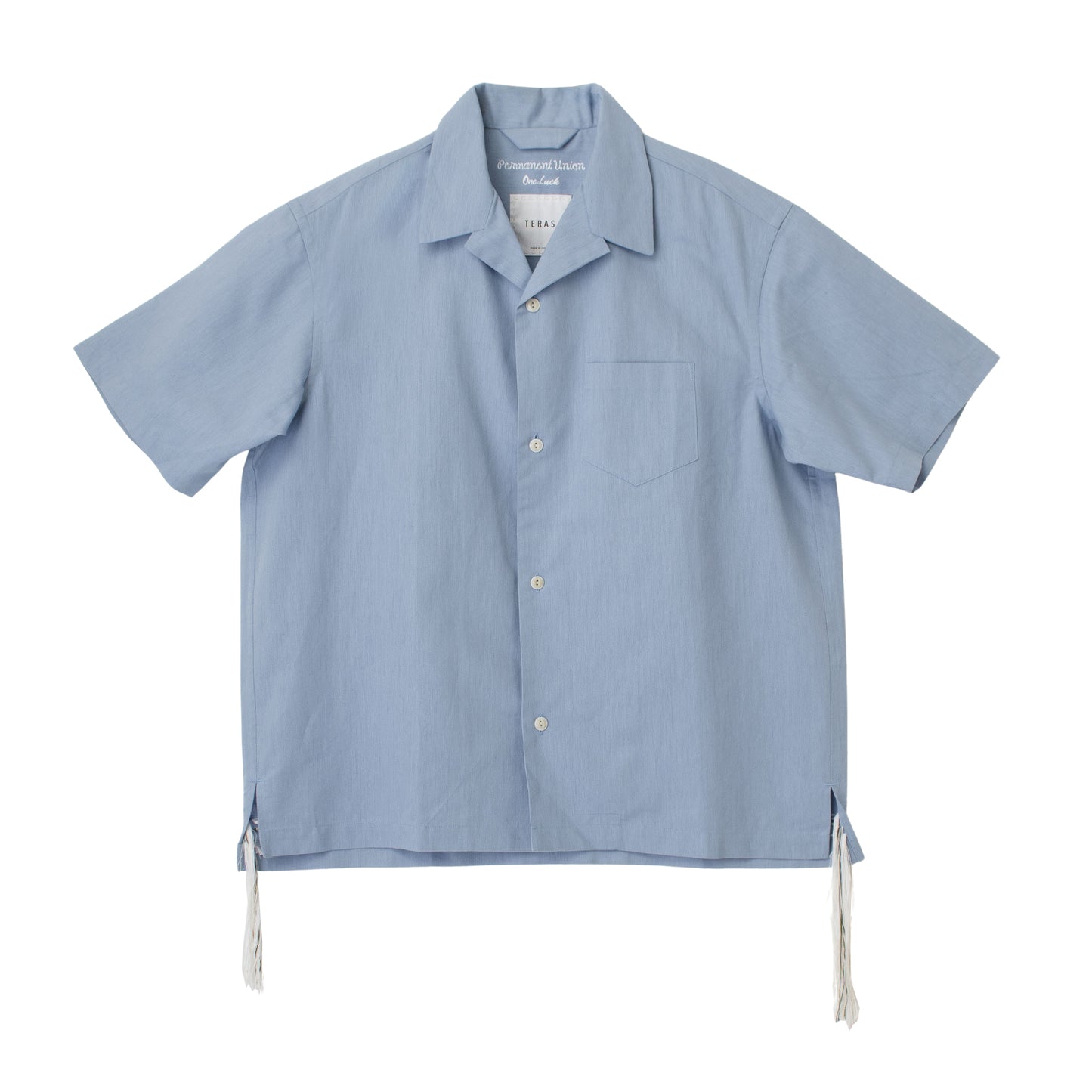 〈TERAS×Pepar〉SHORT-SLEEB OPEN COLLAR SHIRT ~Wave~