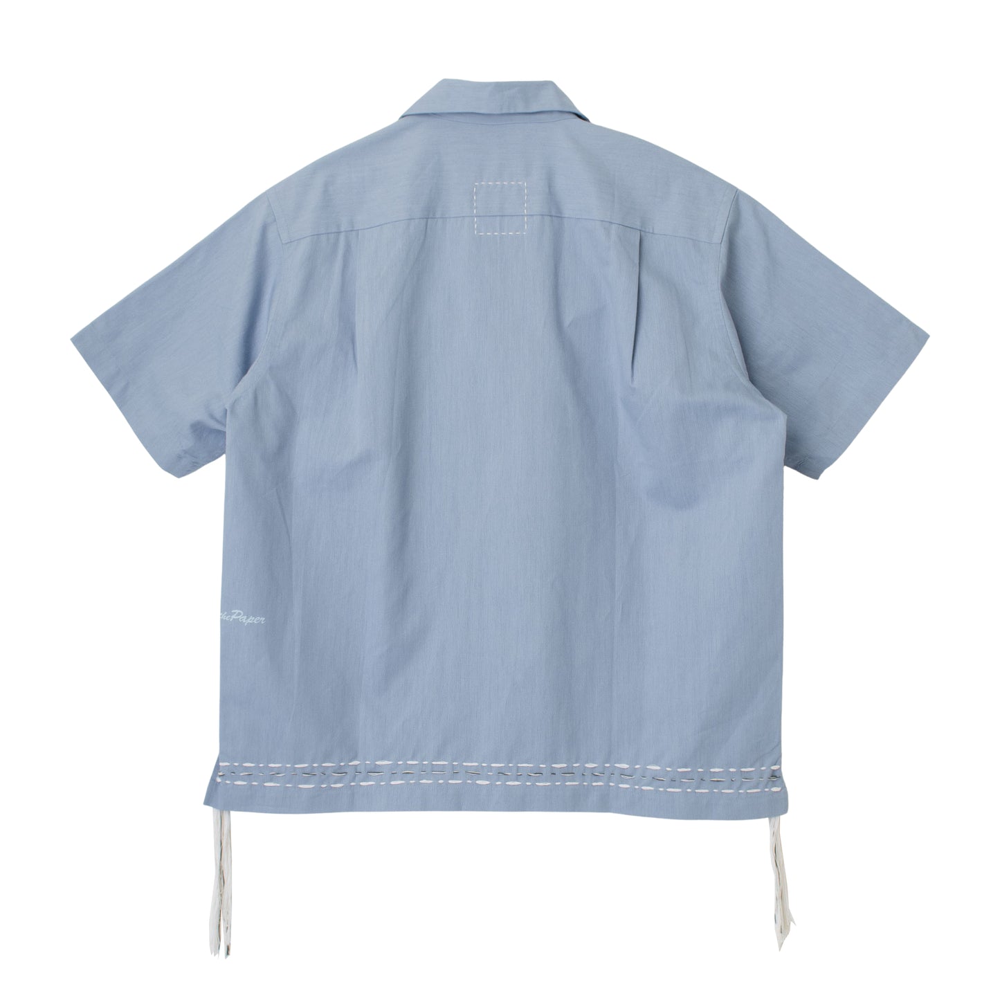 〈TERAS×Pepar〉SHORT-SLEEB OPEN COLLAR SHIRT ~Wave~