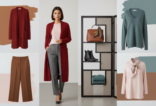 2025年秋冬トレンドカラー特集｜大人の女性に似合う6色をPEPARが徹底解説【レッド・グレー・ブラウン・ブルーグリーン・ペールピンク・レオパード】