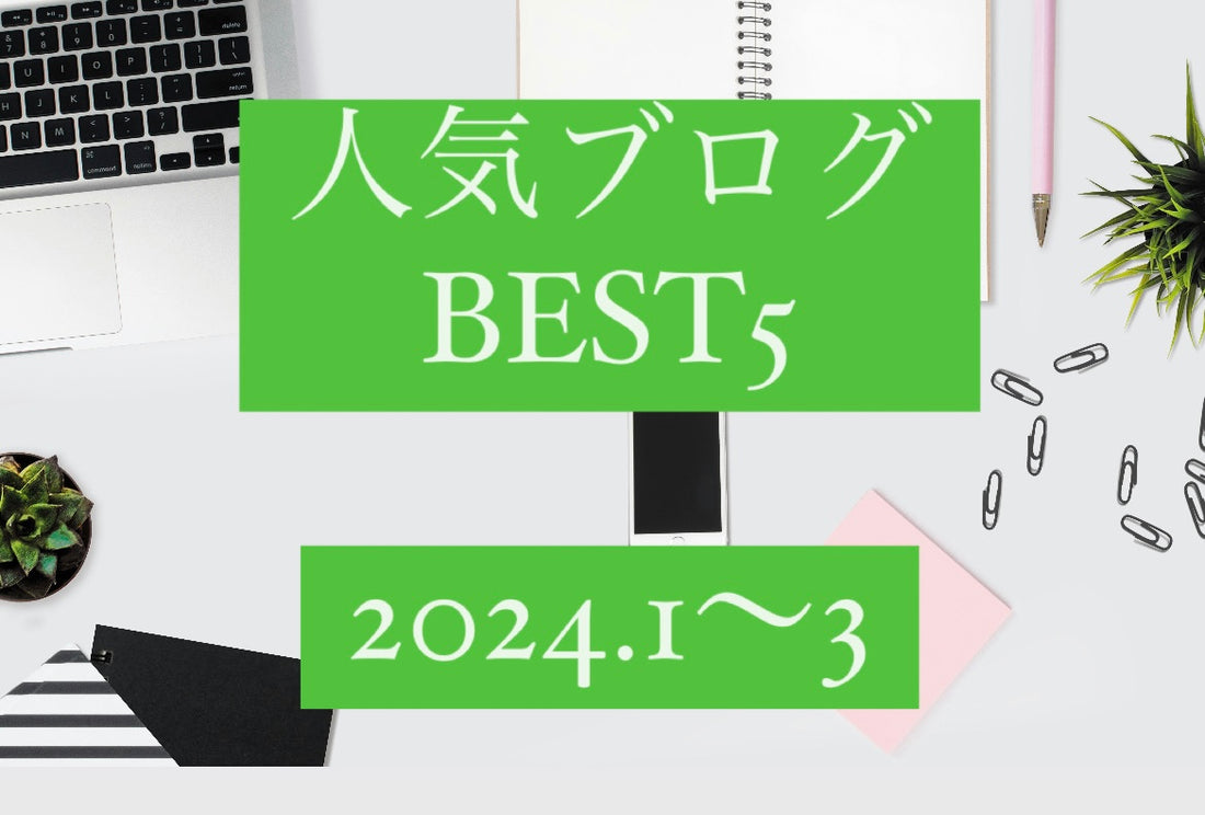 【人気ランキング】2024年1-3月で人気ブログ記事をご紹介