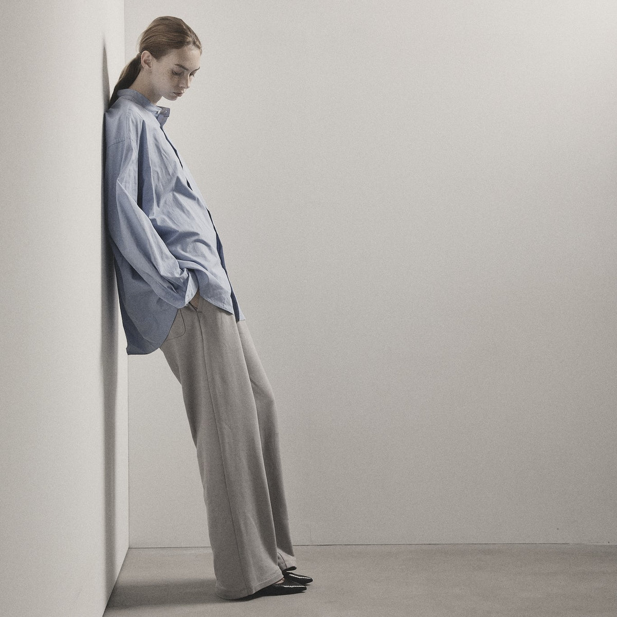 STAND COLLAR SHIRT
