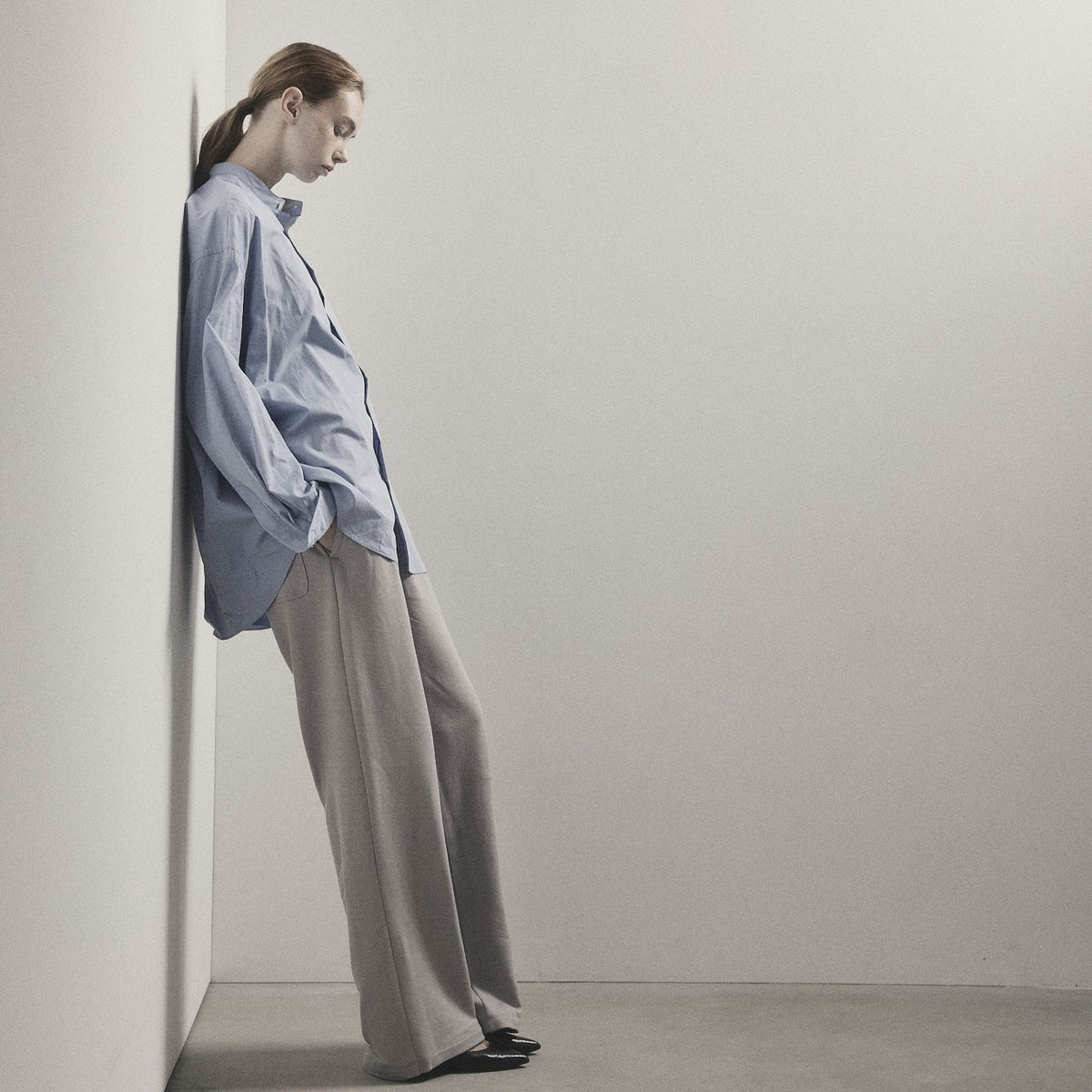 STAND COLLAR SHIRT