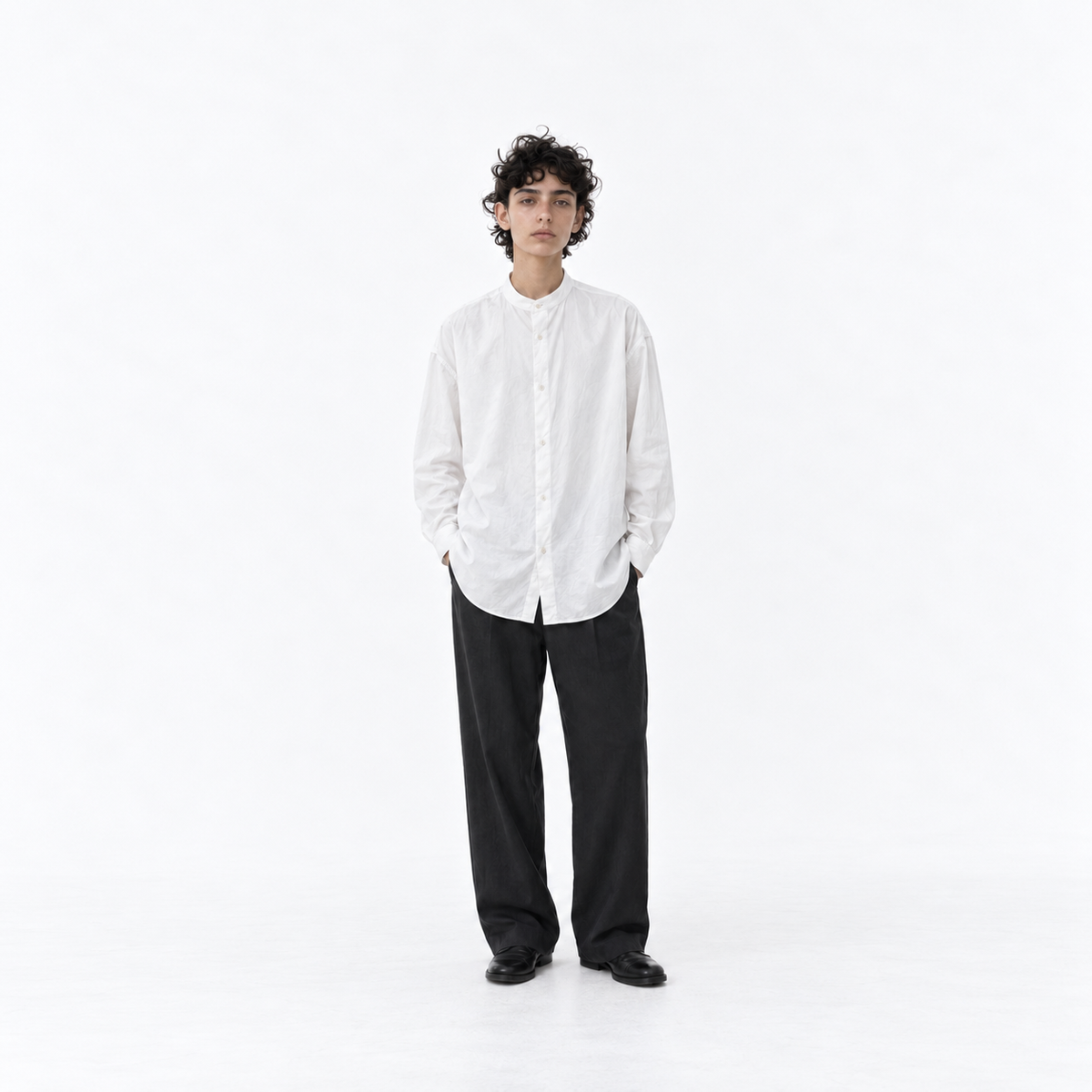STAND COLLAR SHIRT