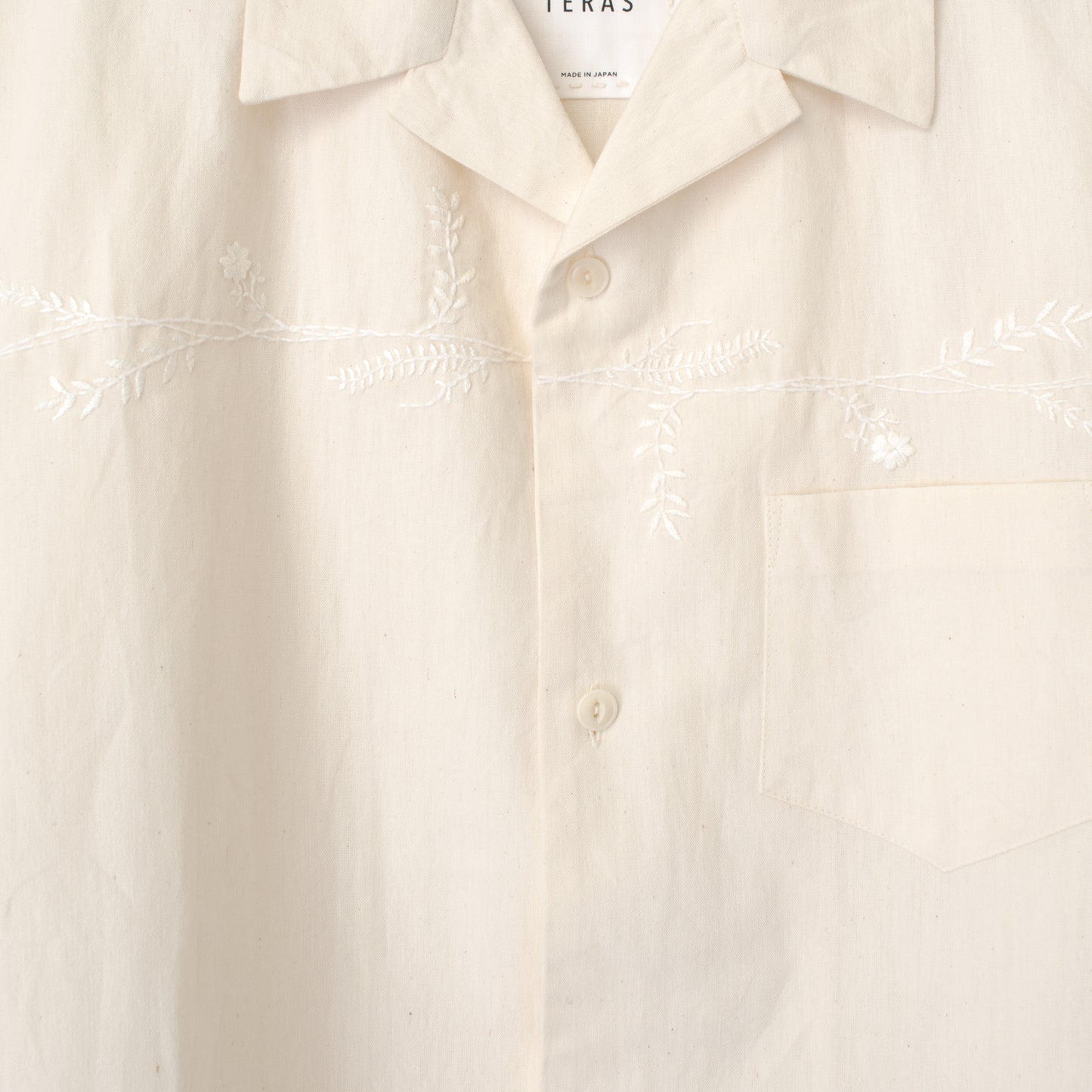 〈TERAS×Pepar〉SHORT-SLEEB OPEN COLLAR SHIRT～ボタニカル～
