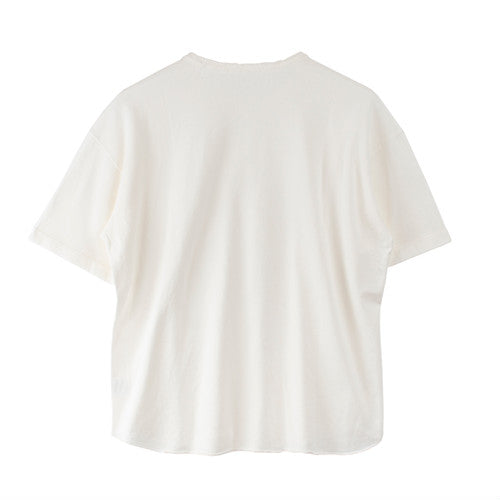 SHORT-SLEEB TEE  cotton